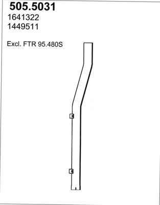 Auspuffrohr ASSO 505,5031