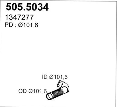 Auspuffrohr ASSO 505/5034