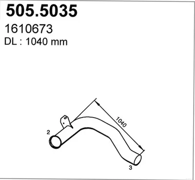 Auspuffrohr ASSO 505,5035