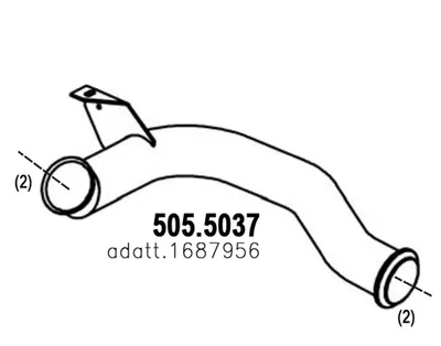 Auspuffrohr ASSO 505,5037