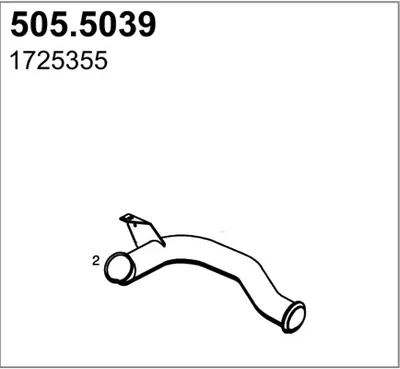 Auspuffrohr ASSO 505/5039