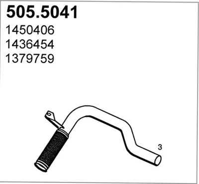 Auspuffrohr ASSO 505,5041
