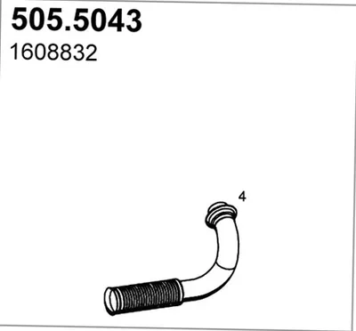 Auspuffrohr ASSO 505/5043