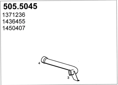 Auspuffrohr ASSO 505,5045