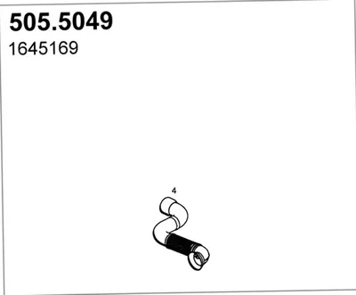 Auspuffrohr ASSO 505/5049