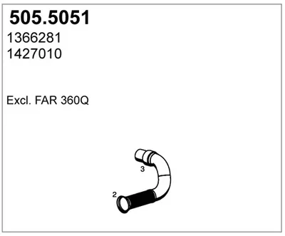 Auspuffrohr ASSO 505,5051