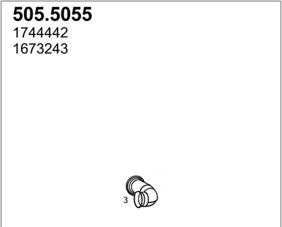 Auspuffrohr ASSO 505,50555