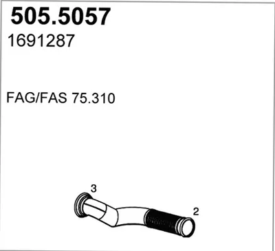 Auspuffrohr ASSO 505,5057