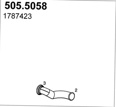 Auspuffrohr ASSO 505/5058