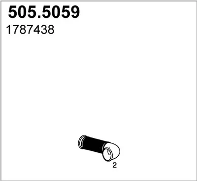 Auspuffrohr ASSO 505,5059