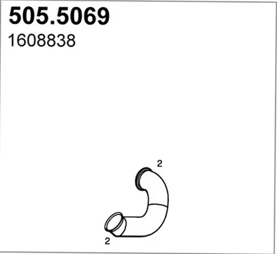 Auspuffrohr ASSO 505,5069