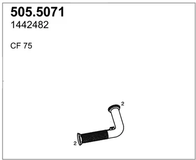 Auspuffrohr ASSO 505,5071