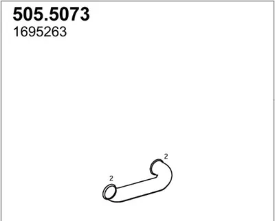 Auspuffrohr ASSO 505,5073