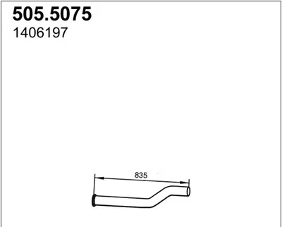 Auspuffrohr ASSO 505,5075