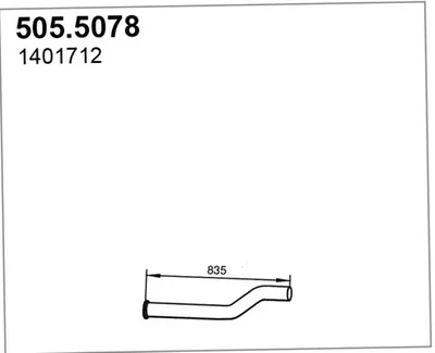 Auspuffrohr ASSO 505,5078