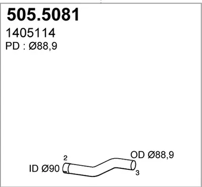 Auspuffrohr ASSO 505,5081