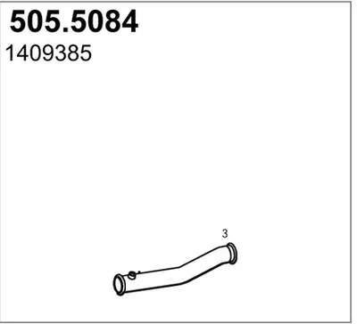 Auspuffrohr ASSO 505,5084