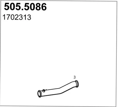 Auspuffrohr ASSO 505,5086