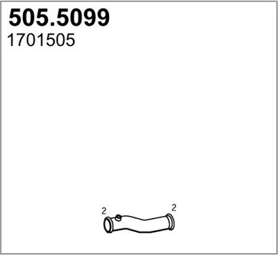 Auspuffrohr ASSO 505/5099