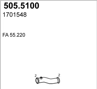 Auspuffrohr ASSO 505,5100