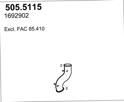 Auspuffrohr ASSO 505.5115