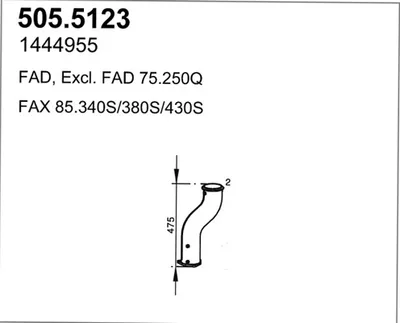 Auspuffrohr ASSO 505.5123
