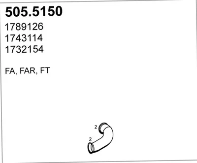 Auspuffrohr ASSO 505,5150