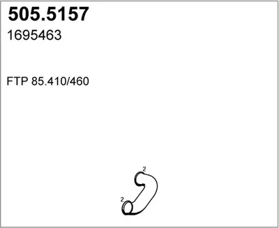 Auspuffrohr ASSO 505.5157