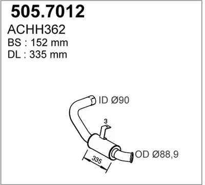 Zentral- und Oberschalldämpfer ASSO 505.7012