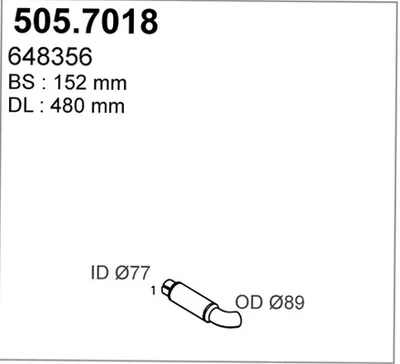 Zentral- und Oberschalldämpfer ASSO 505.7018