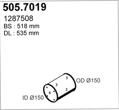 Zentral- und Oberschalldämpfer ASSO 505.7019