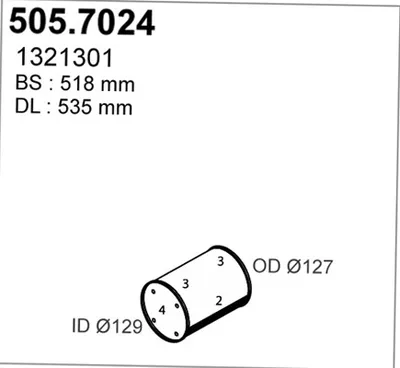 Zentral- und Oberschalldämpfer ASSO 505.7024