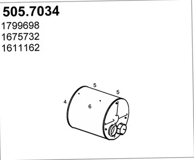 Zentral-/Außenschalldämpfer ASSO 505.7034