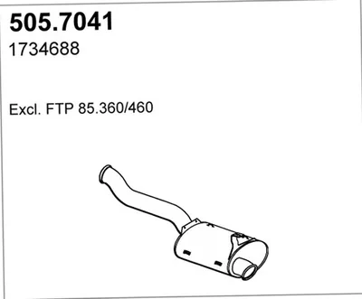 Zentral- und Oberschalldämpfer ASSO 505.7041