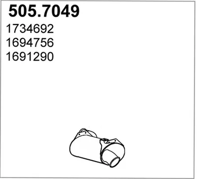 Zentral- und Oberschalldämpfer ASSO 505.7049