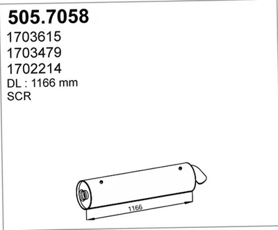 Zentral-/Außenschalldämpfer ASSO 505.7058