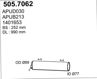 Zentral-/Außenschalldämpfer ASSO 505.7062
