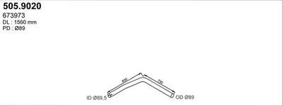 Auspuffrohr ASSO 505,9020