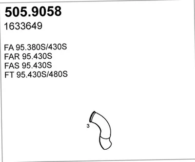 Auspuffrohr ASSO 505.9058