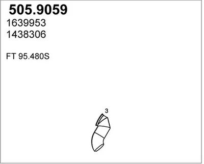 Auspuffrohr ASSO 505.9059