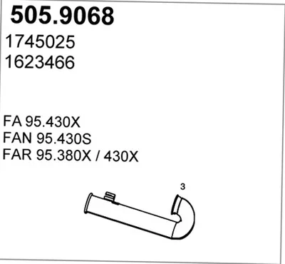Auspuffrohr ASSO 505.9068