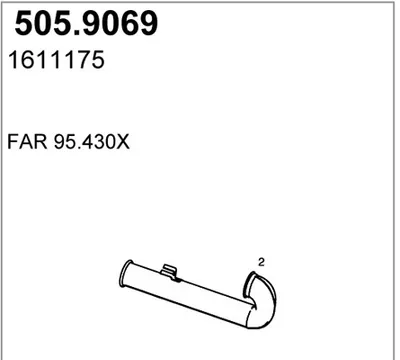 Auspuffrohr ASSO 505.9069