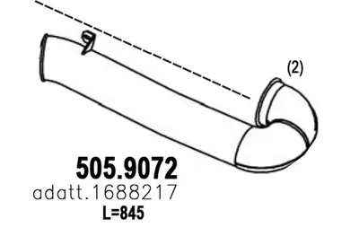 Auspuffrohr ASSO 505.9072