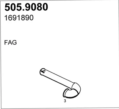 Auspuffrohr ASSO 505,9080
