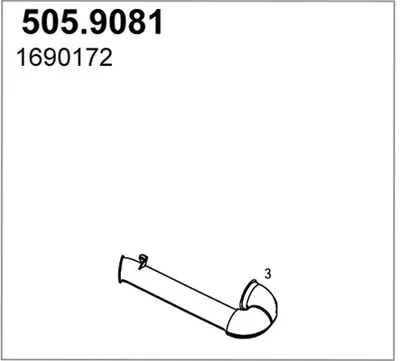 Auspuffrohr ASSO 505.9081