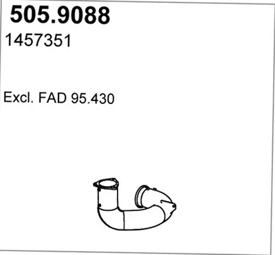 Auspuffrohr ASSO 505.9088