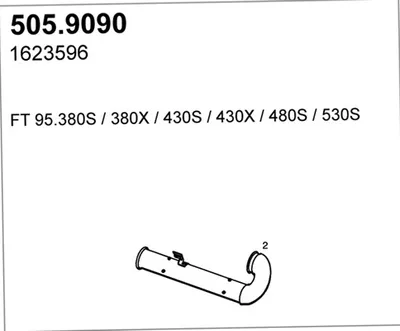 Auspuffrohr ASSO 505.9090