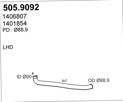 Auspuffrohr ASSO 505.9092