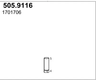 Auspuffrohr ASSO 505,9116