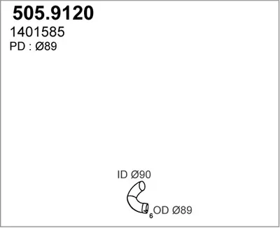Auspuffrohr ASSO 505,9120